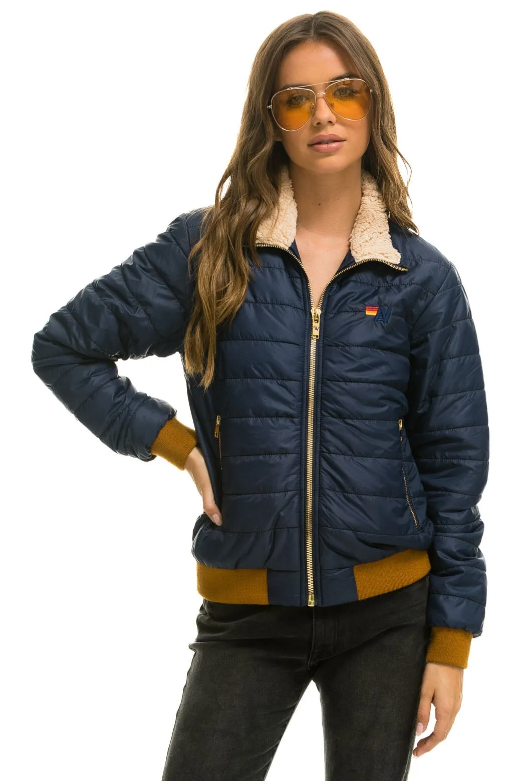 SUNBURST JACKET - NAVY sold by Aviator Nation product image thumbnail 2