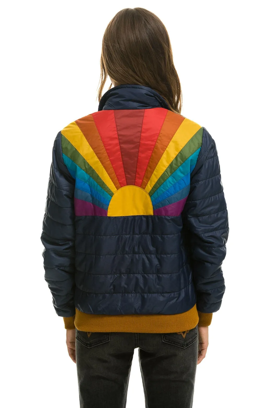 SUNBURST JACKET - NAVY sold by Aviator Nation