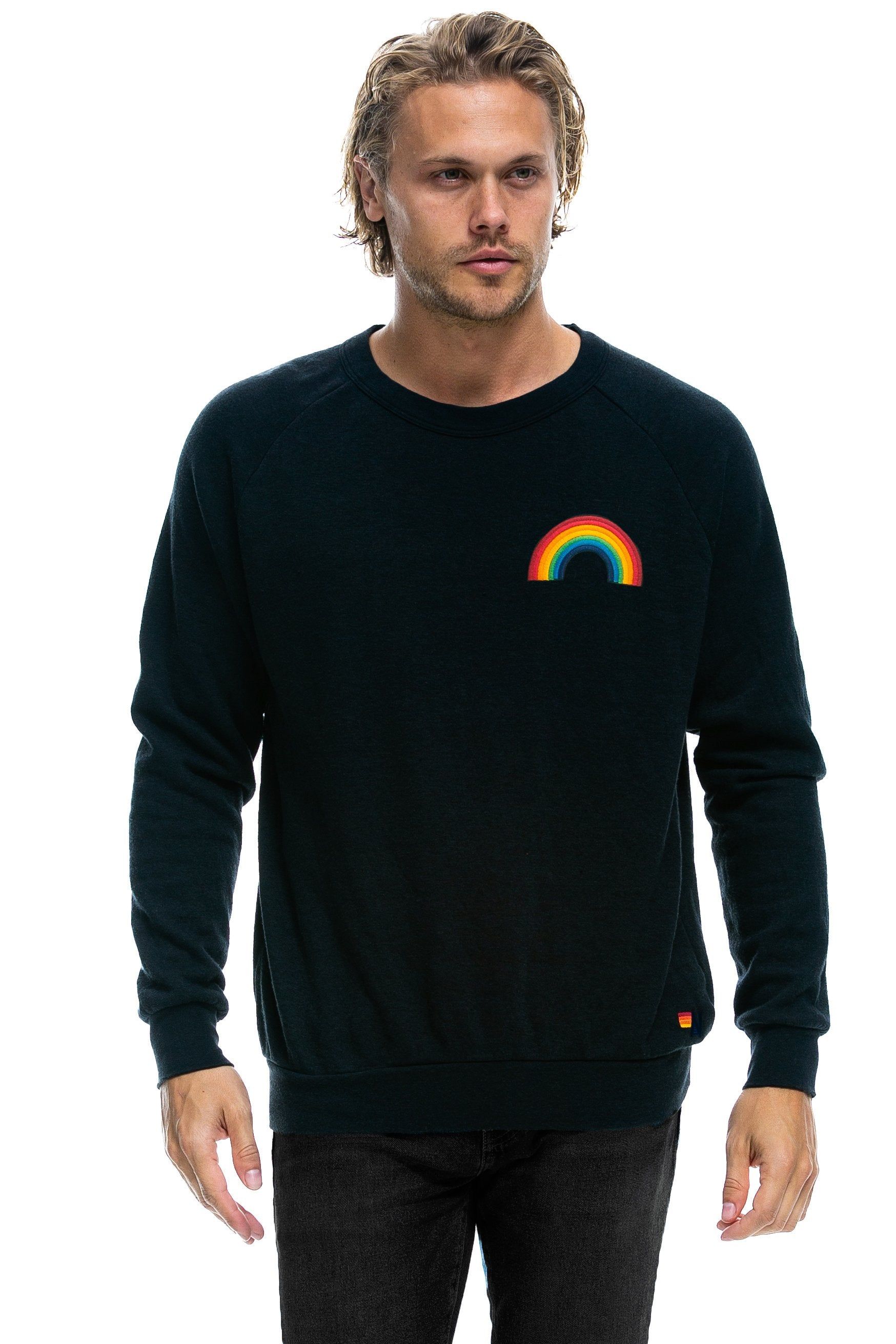 RAINBOW EMBROIDERY SWEATSHIRT - CHARCOAL sold by Aviator Nation product image thumbnail 2