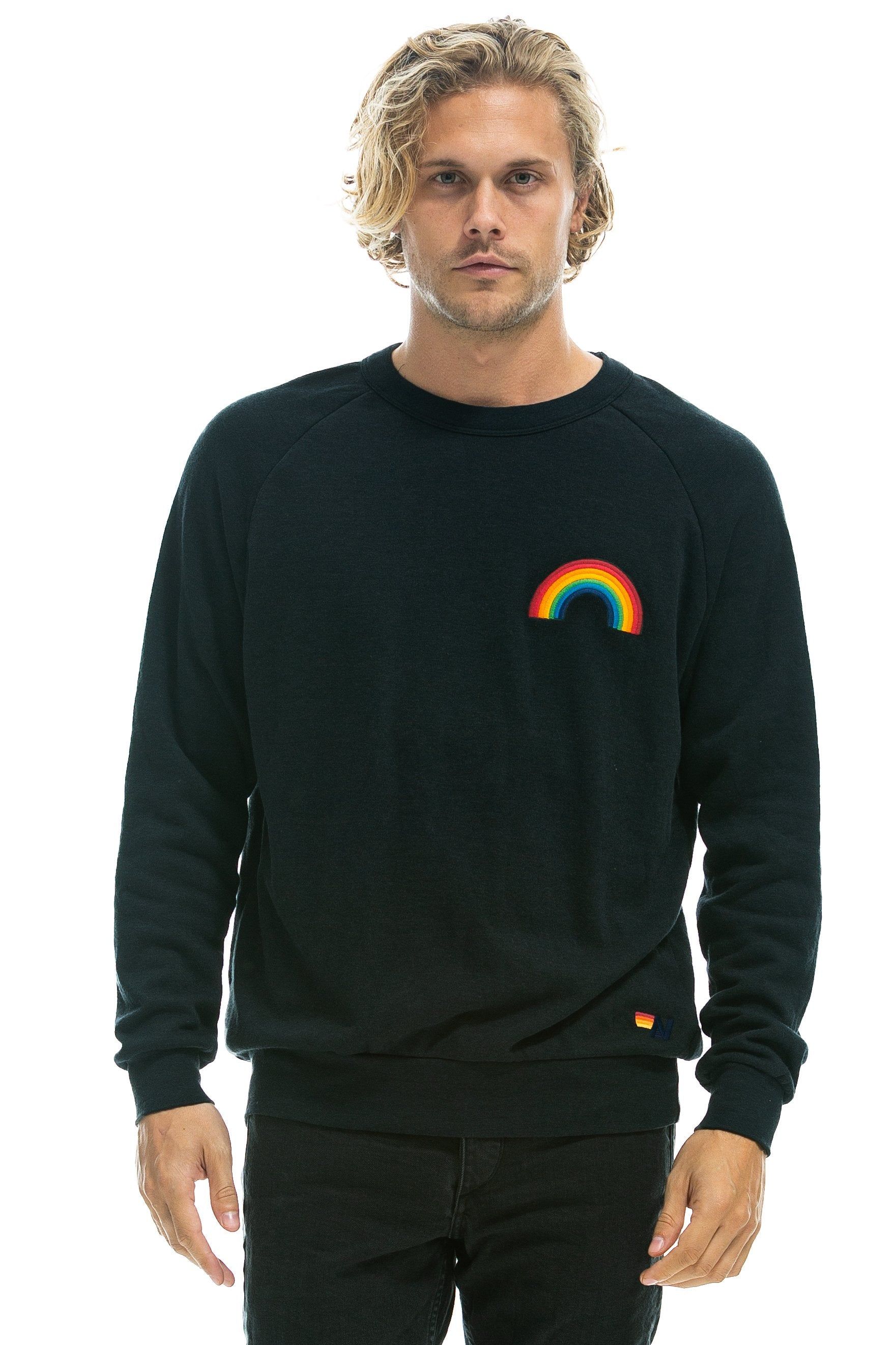 RAINBOW EMBROIDERY SWEATSHIRT - CHARCOAL sold by Aviator Nation product image thumbnail 5