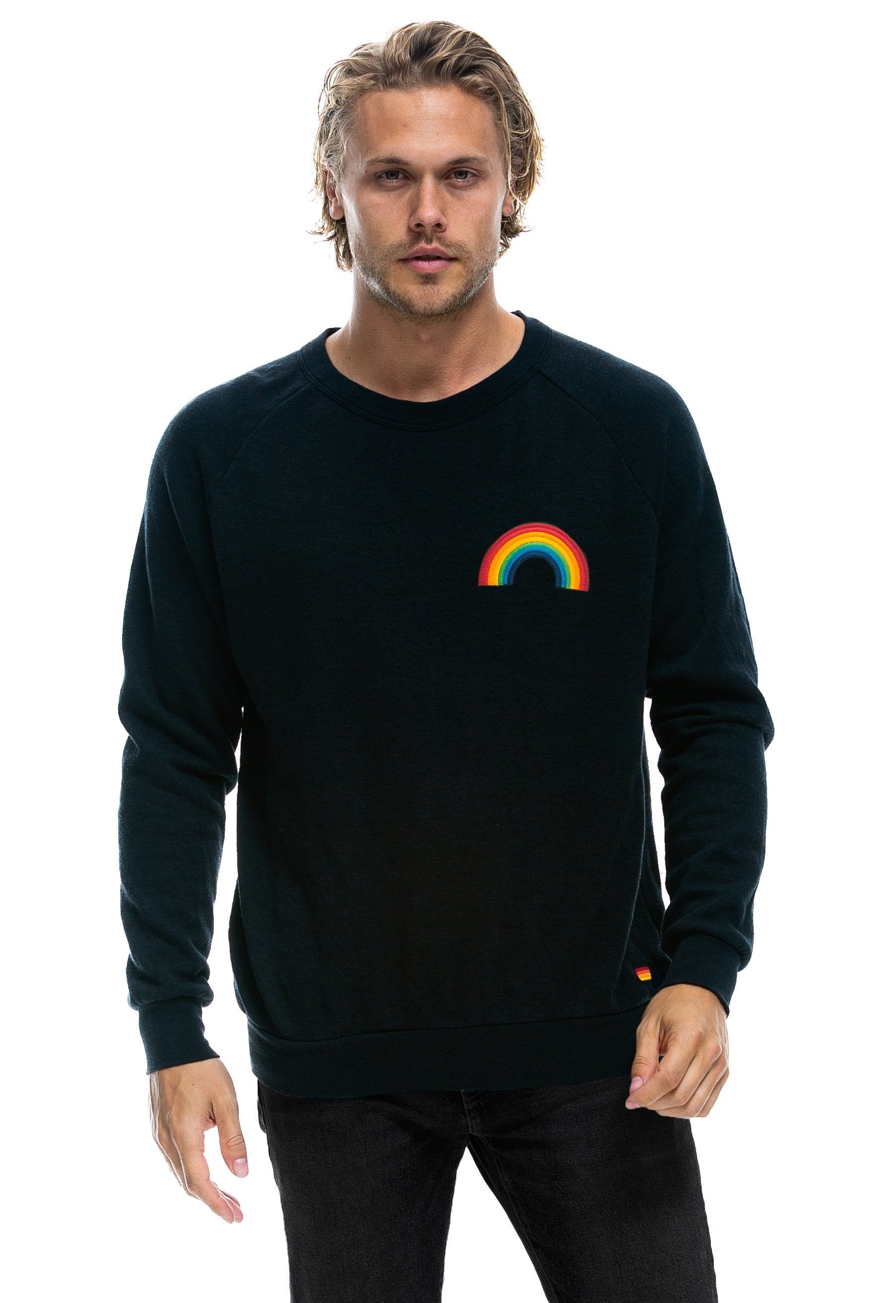 RAINBOW EMBROIDERY SWEATSHIRT - CHARCOAL sold by Aviator Nation product image thumbnail 4