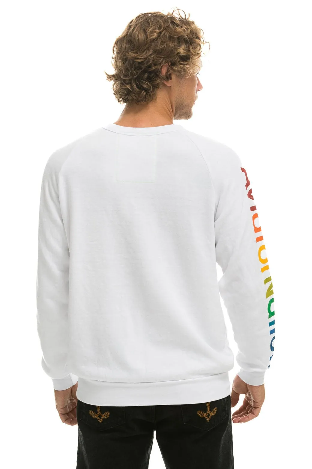 AVIATOR NATION HAMPTONS CREW SWEATSHIRT - WHITE sold by Aviator Nation product image thumbnail 3