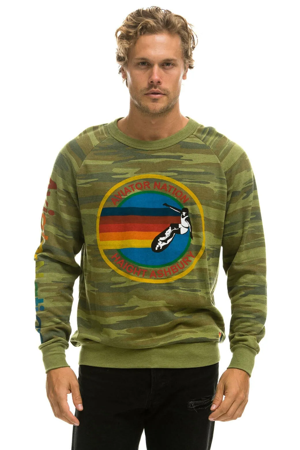 AVIATOR NATION HA - CREW SWEATSHIRT CAMO sold by Aviator Nation product image thumbnail 2