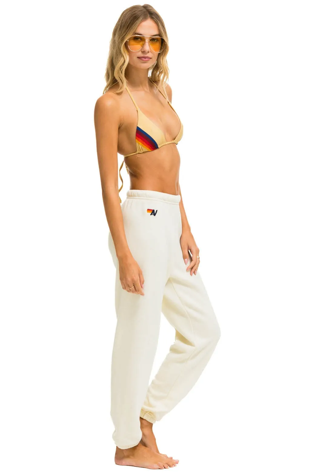 HEART FADE 4 SWEATPANTS - VINTAGE WHITE sold by Aviator Nation product image thumbnail 3