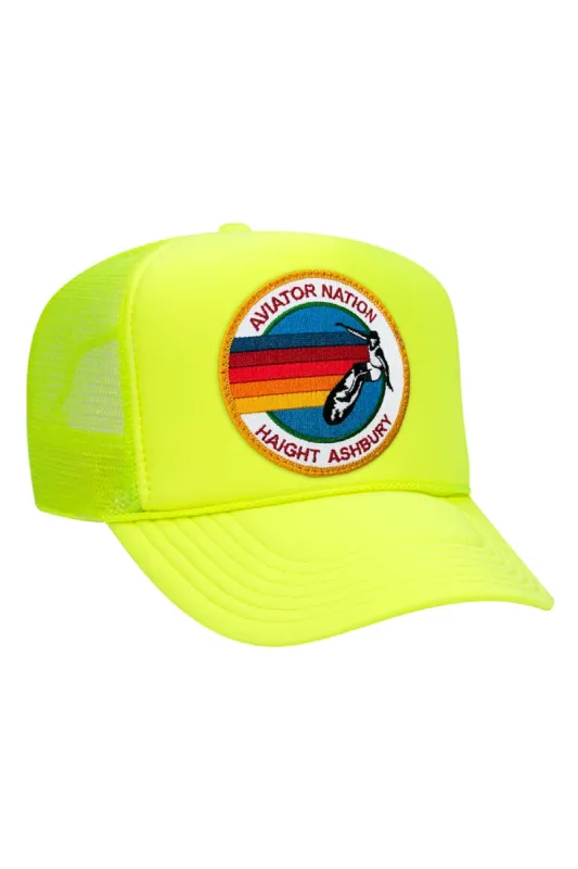 AVIATOR NATION HAIGHT ASHBURY TRUCKER HAT sold by Aviator Nation