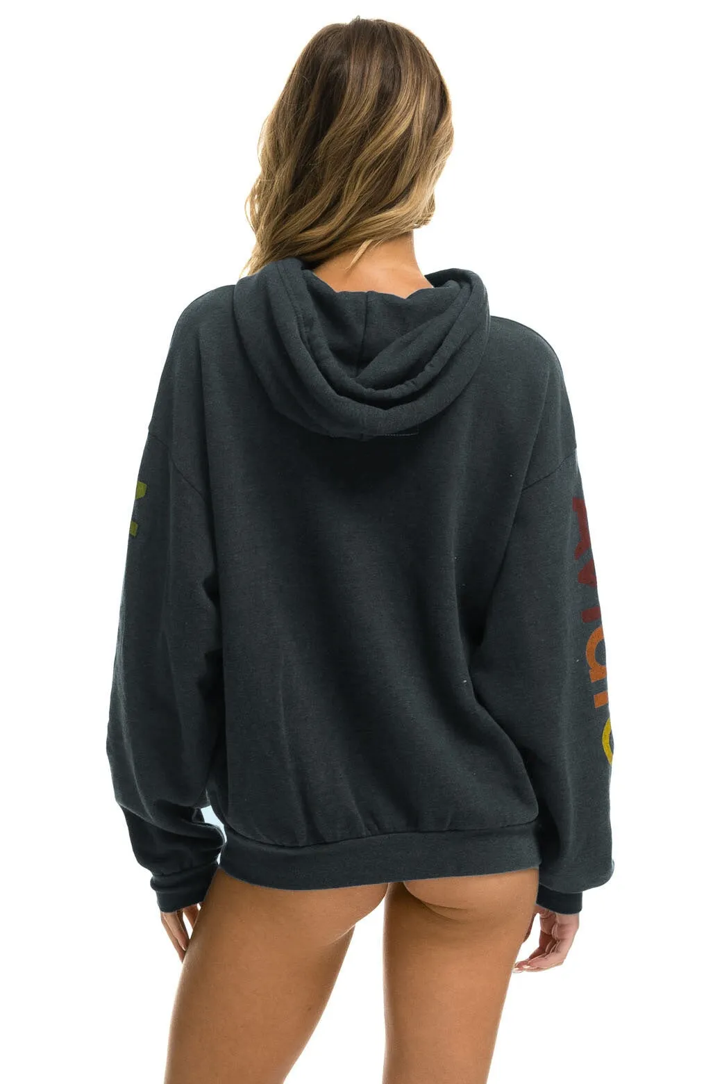 AVIATOR NATION AUSTIN RELAXED PULLOVER HOODIE - CHARCOAL sold by Aviator Nation product image thumbnail 3