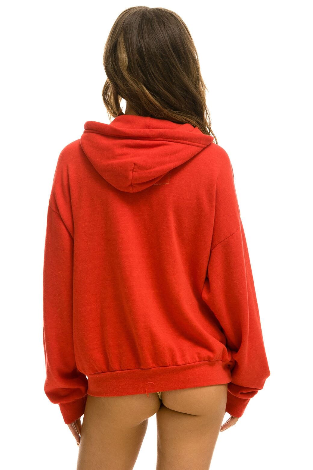 AVIATOR NATION + AIM YOUTH MENTAL HEALTH RELAXED PULLOVER HOODIE - RED sold by Aviator Nation product image thumbnail 4