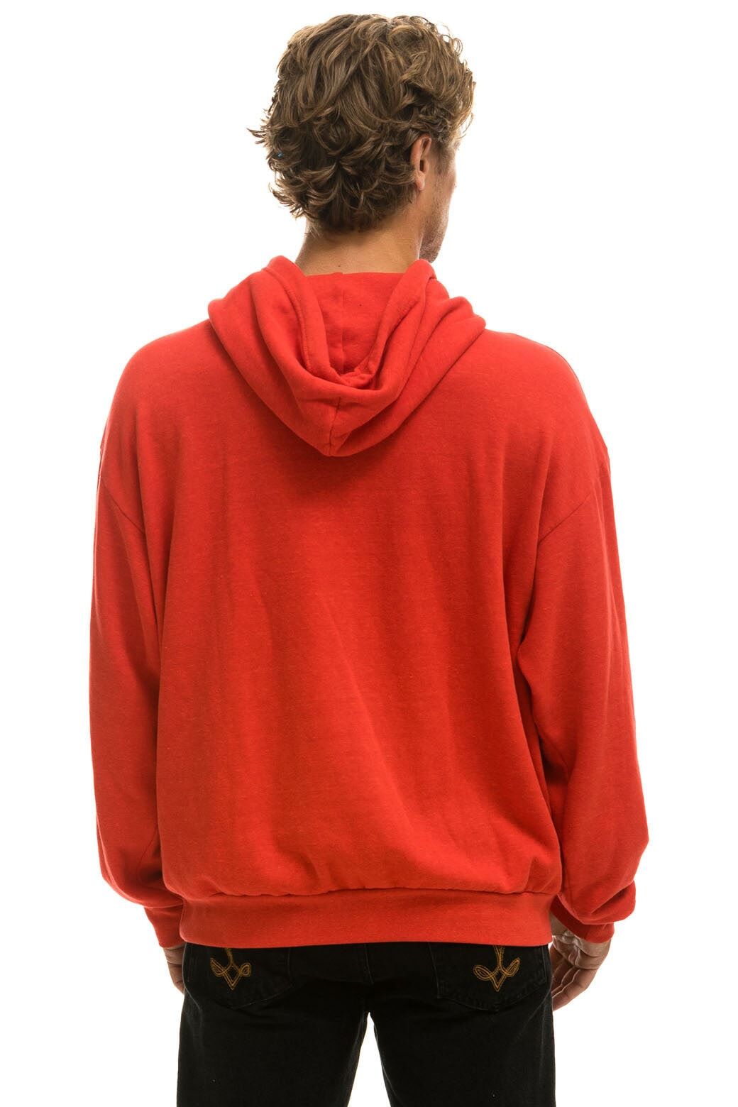 AVIATOR NATION + AIM YOUTH MENTAL HEALTH RELAXED PULLOVER HOODIE - RED sold by Aviator Nation product image thumbnail 5