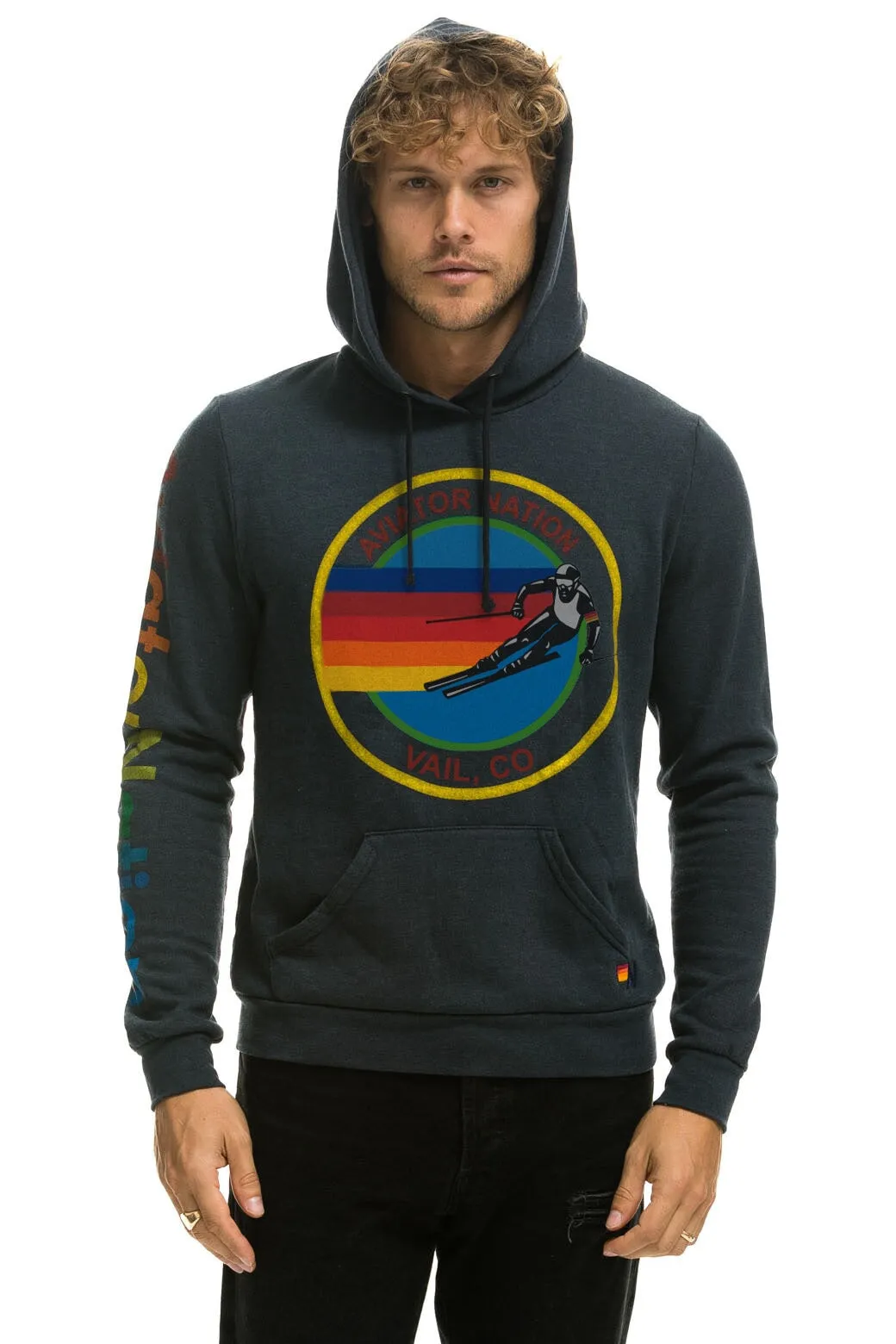 AVIATOR NATION VAIL PULLOVER HOODIE - CHARCOAL sold by Aviator Nation product image thumbnail 2