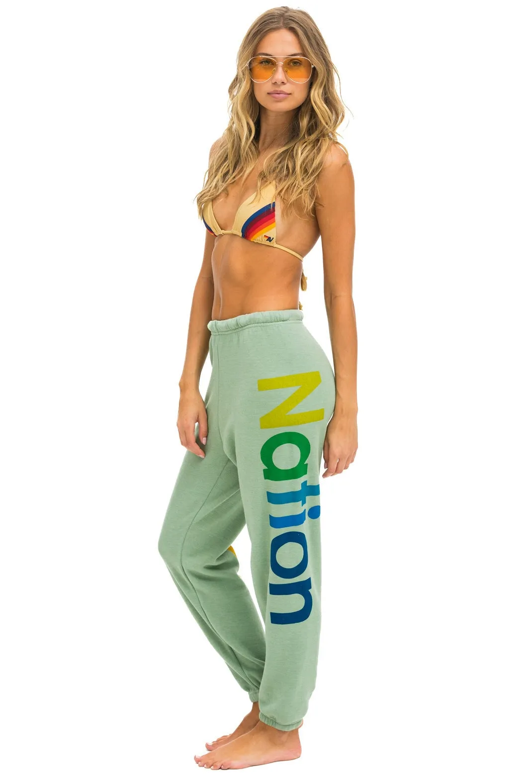 AVIATOR NATION 2 SWEATPANTS - SAGE sold by Aviator Nation product image thumbnail 2