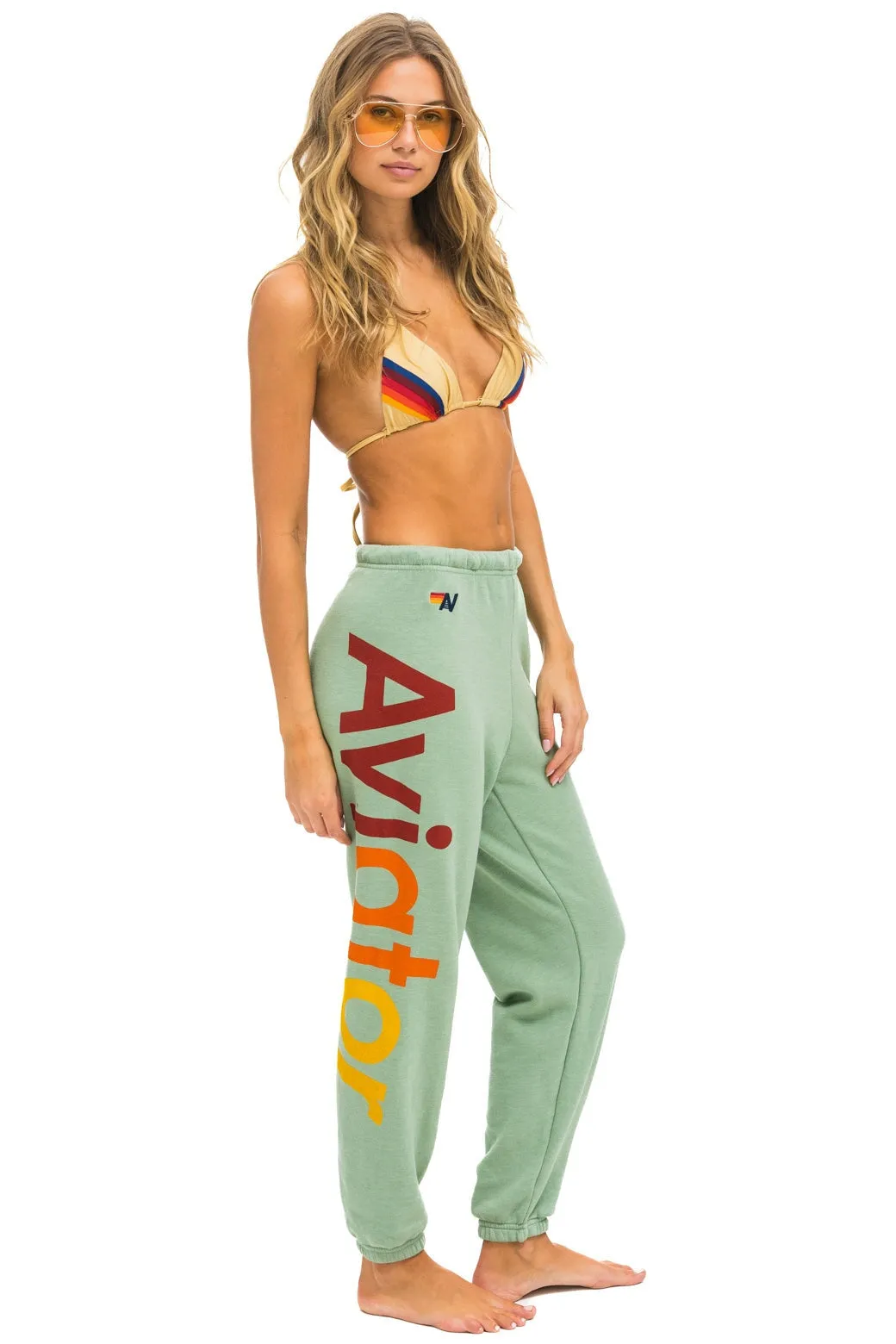 AVIATOR NATION 2 SWEATPANTS - SAGE sold by Aviator Nation