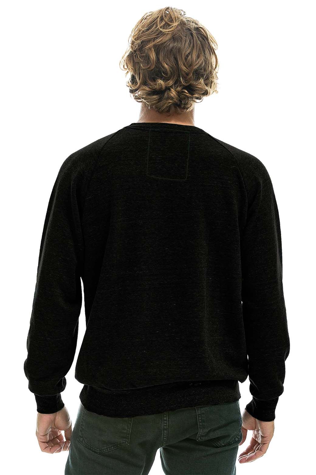 ROCK AND ROLL LIGHT WEIGHT CREW SWEATSHIRT - BLACK sold by Aviator Nation product image thumbnail 3