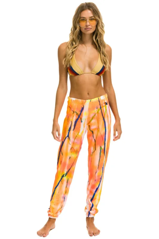 ARTIST COLLECTION SWEATPANTS - ORANGE // YELLOW sold by Aviator Nation
