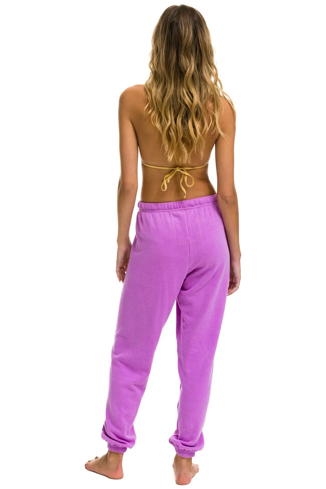 LOGO SWEATPANTS - NEON PURPLE sold by Aviator Nation product image thumbnail 3