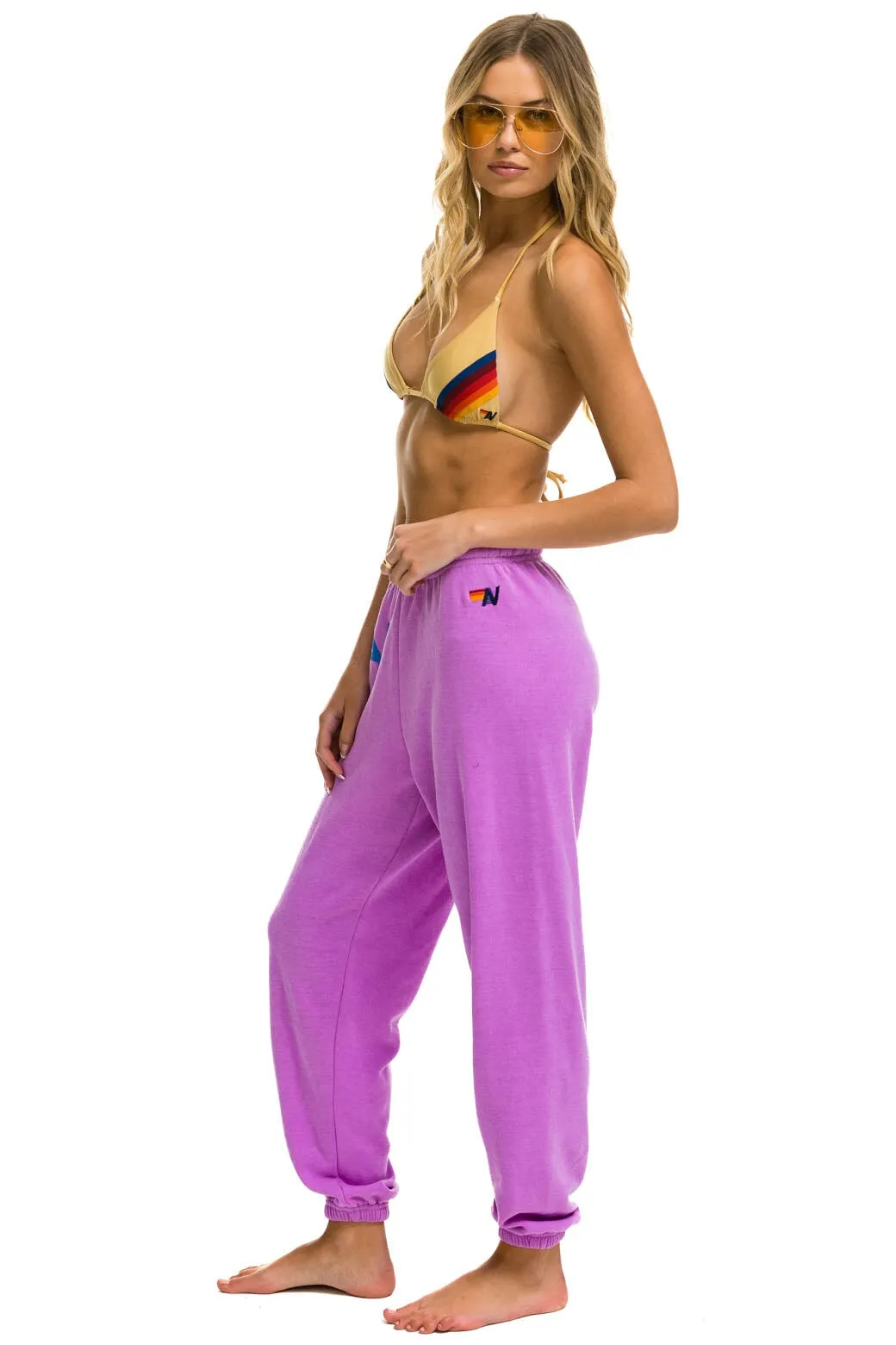LOGO SWEATPANTS - NEON PURPLE sold by Aviator Nation product image thumbnail 2