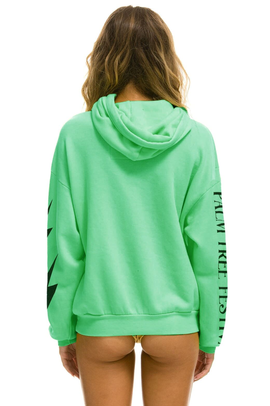 PALM TREE HAMPTONS 2023 RELAXED HOODIE - MINT sold by Aviator Nation product image thumbnail 4