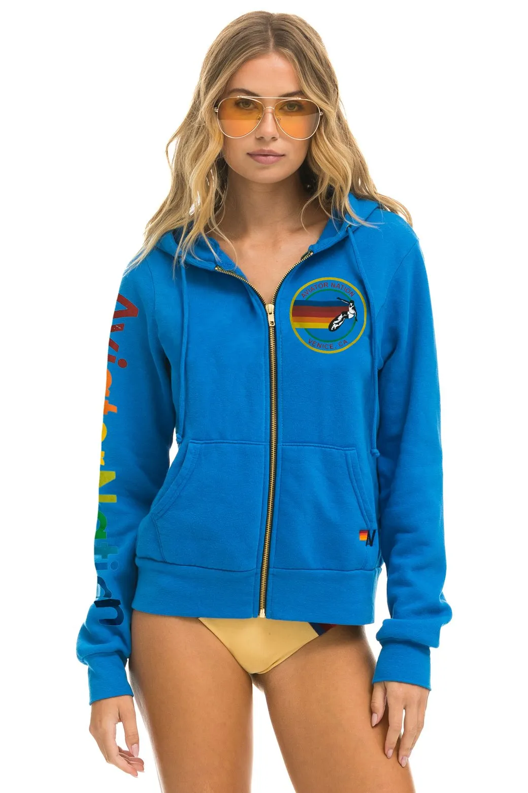 AVIATOR NATION HOODIE - OCEAN sold by Aviator Nation