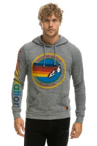 AVIATOR NATION MALIBU PULLOVER HOODIE - HEATHER GREY sold by Aviator Nation