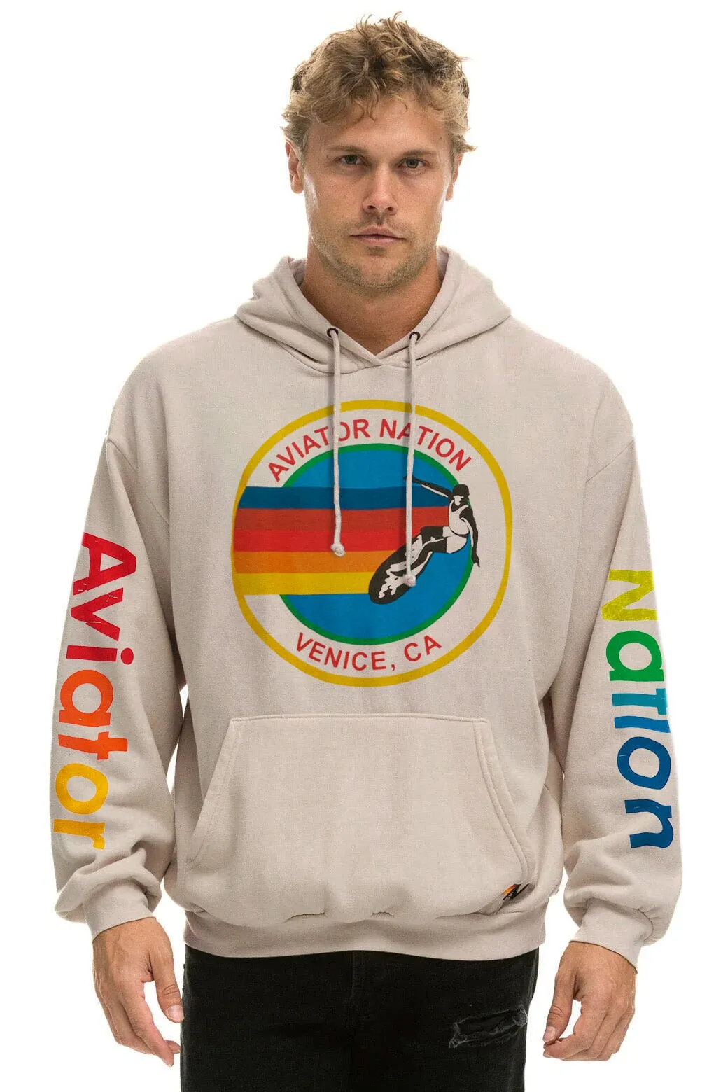 AVIATOR NATION RELAXED PULLOVER HOODIE - SAND sold by Aviator Nation product image thumbnail 2