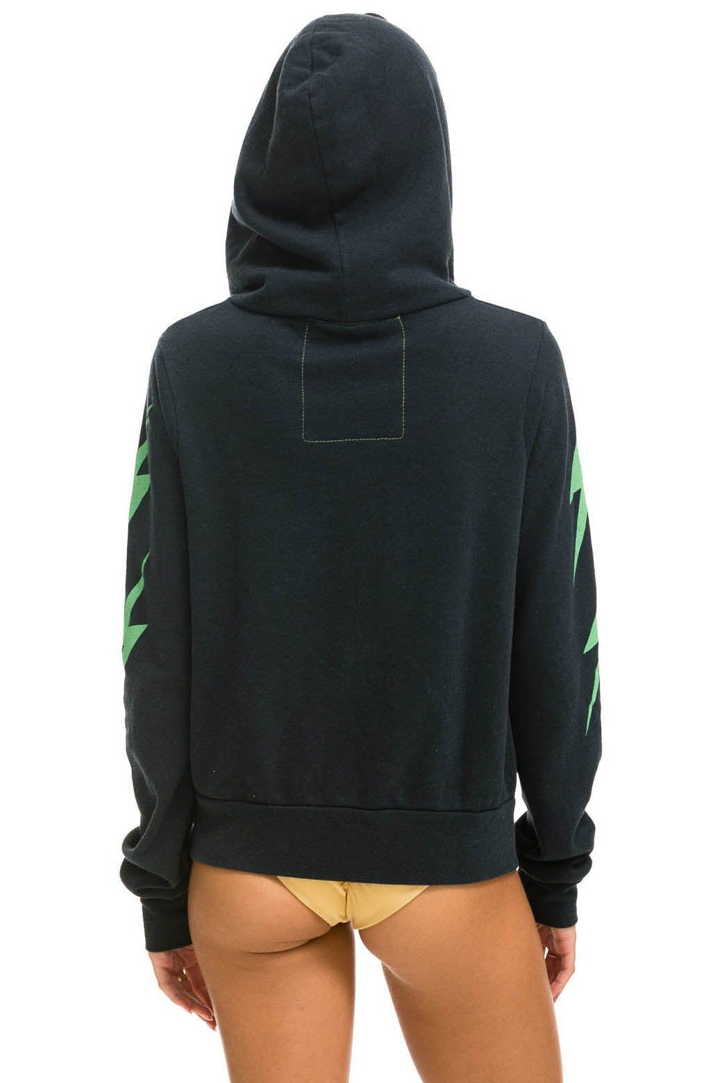 BOLT 4 ZIP HOODIE - CHARCOAL // MINT sold by Aviator Nation product image thumbnail 5