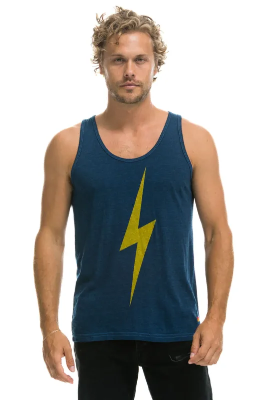 MEN'S BOLT TANK - NAVY sold by Aviator Nation