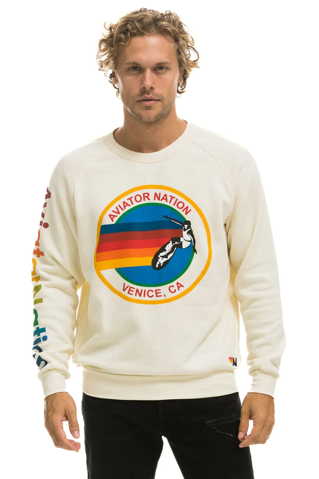 AVIATOR NATION SWEATSHIRT - VINTAGE WHITE sold by Aviator Nation product image thumbnail 2