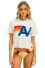 LOGO BOYFRIEND TEE - VINTAGE WHITE sold by Aviator Nation