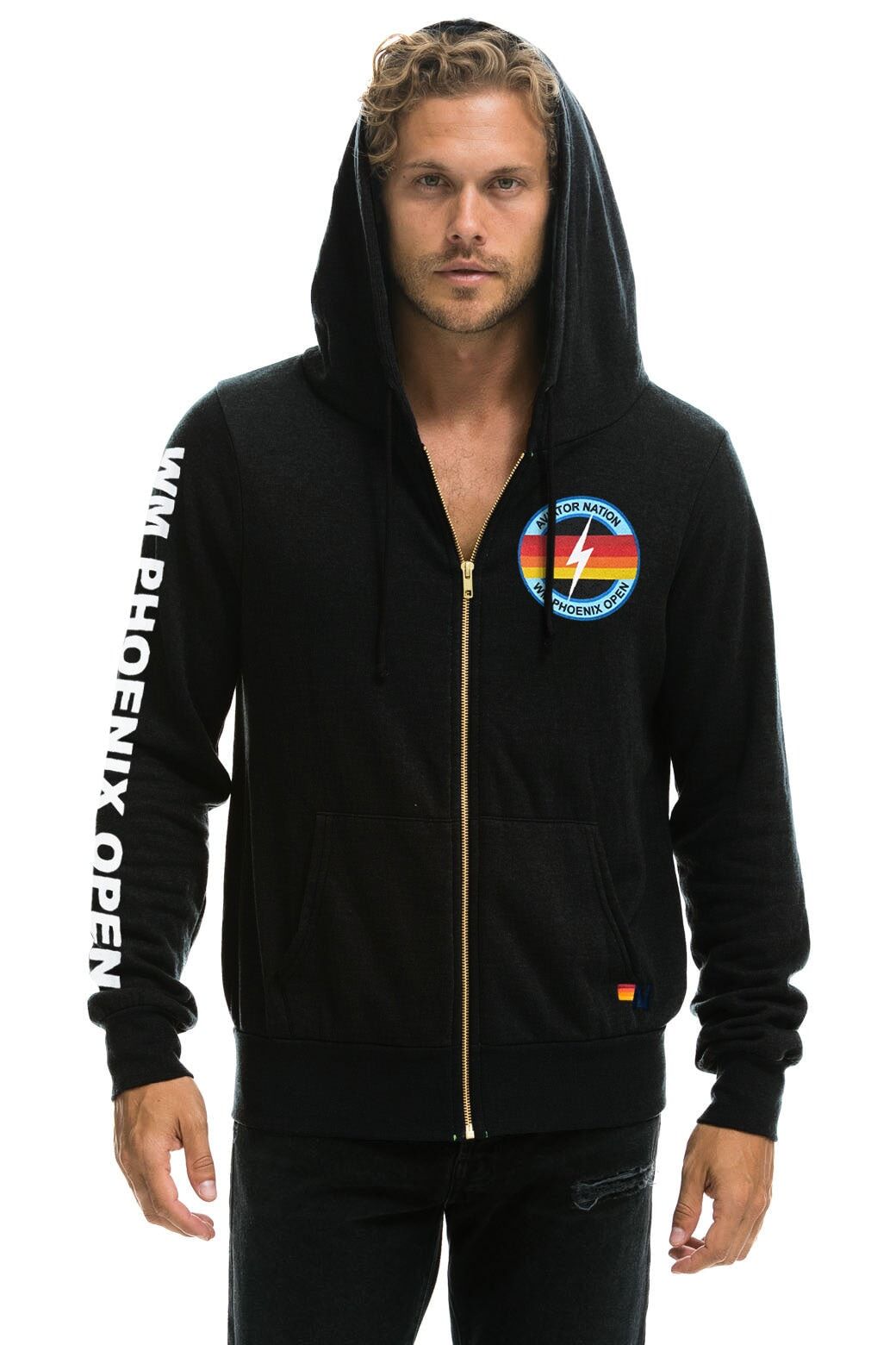 WM PHOENIX OPEN 2024 ZIP HOODIE - BLACK sold by Aviator Nation product image thumbnail 2