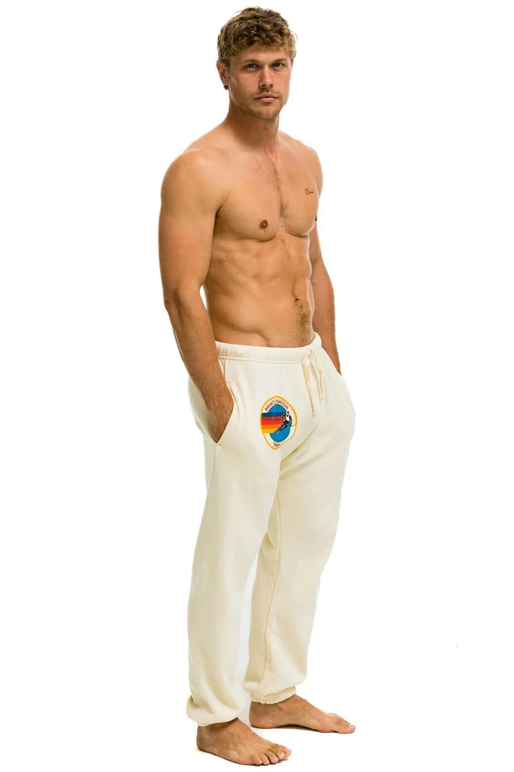 AVIATOR NATION VAIL SWEATPANTS - VINTAGE WHITE sold by Aviator Nation product image thumbnail 4
