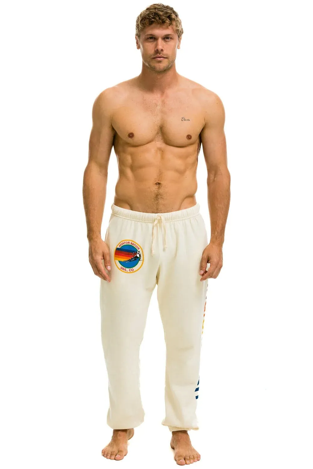 AVIATOR NATION VAIL SWEATPANTS - VINTAGE WHITE sold by Aviator Nation