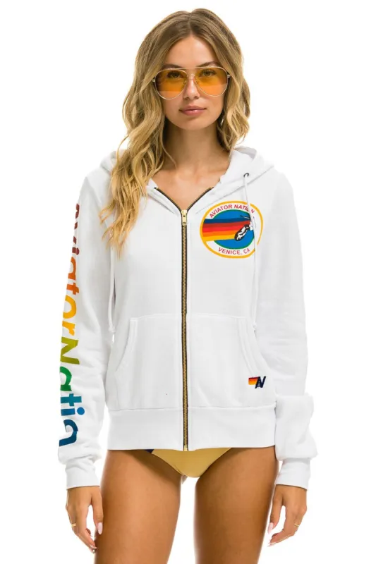 AVIATOR NATION HOODIE - WHITE sold by Aviator Nation