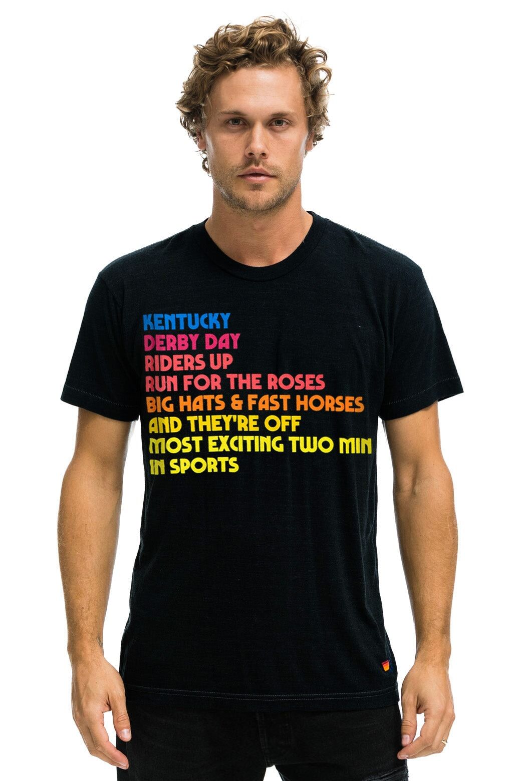KENTUCKY DERBY 2023 TEE - BLACK sold by Aviator Nation product image thumbnail 2
