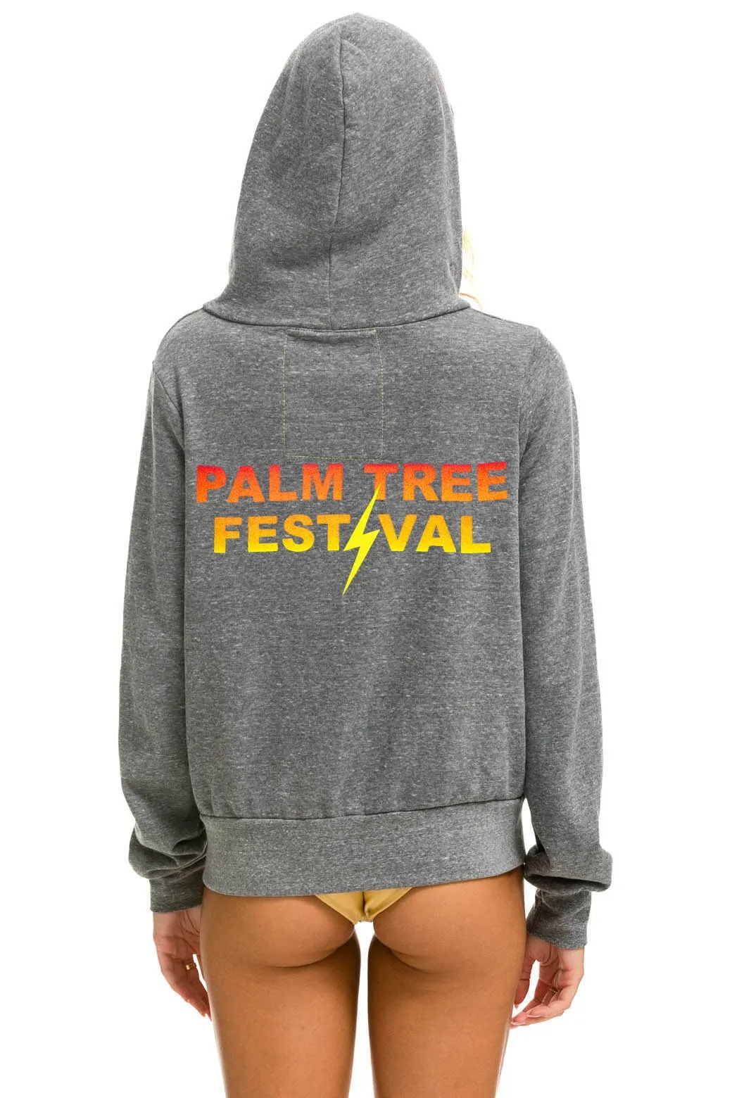 PALM TREE FESTIVAL ASPEN 2024 ZIP HOODIE - HEATHER sold by Aviator Nation product image thumbnail 3