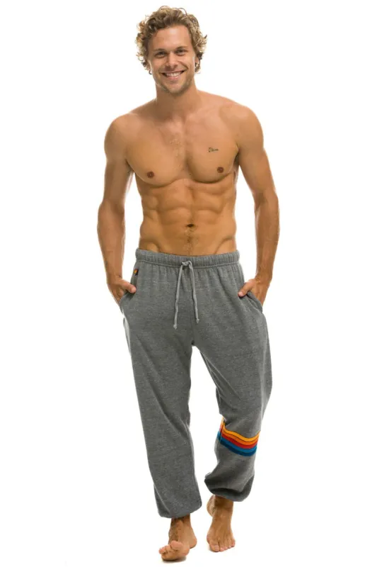 MEN'S RAINBOW STITCH SWEATPANTS - HEATHER 2 sold by Aviator Nation