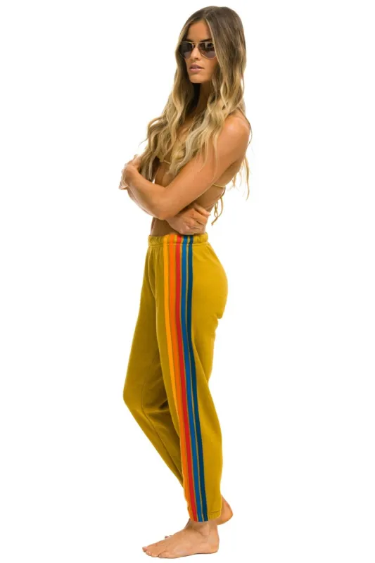 5 STRIPE SWEATPANTS - HONEY 2 sold by Aviator Nation