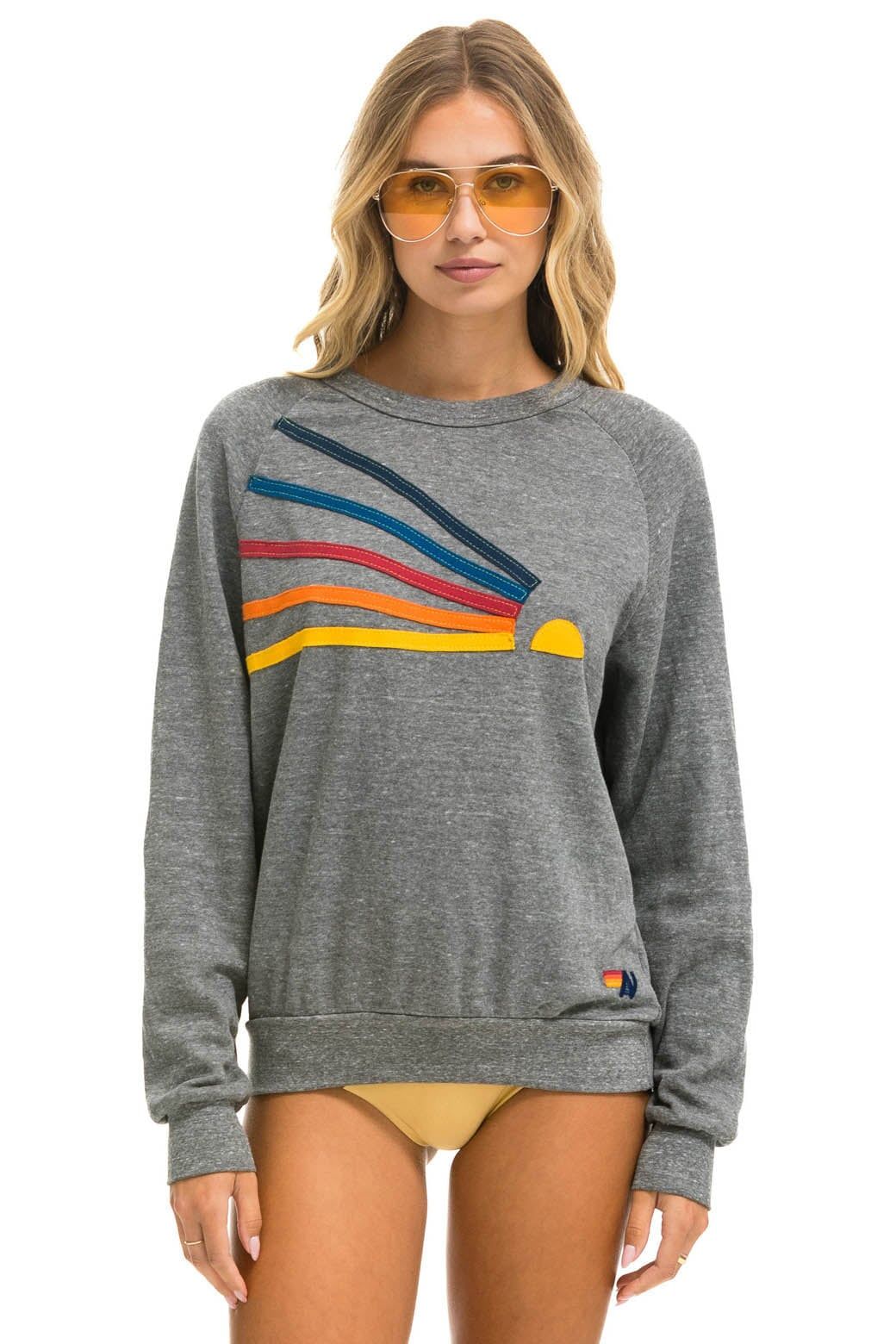 DAYDREAM SWEATSHIRT - HEATHER GREY sold by Aviator Nation