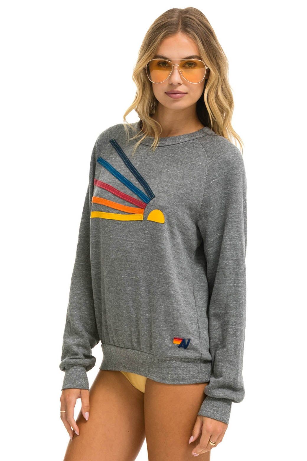 DAYDREAM SWEATSHIRT - HEATHER GREY sold by Aviator Nation product image thumbnail 2