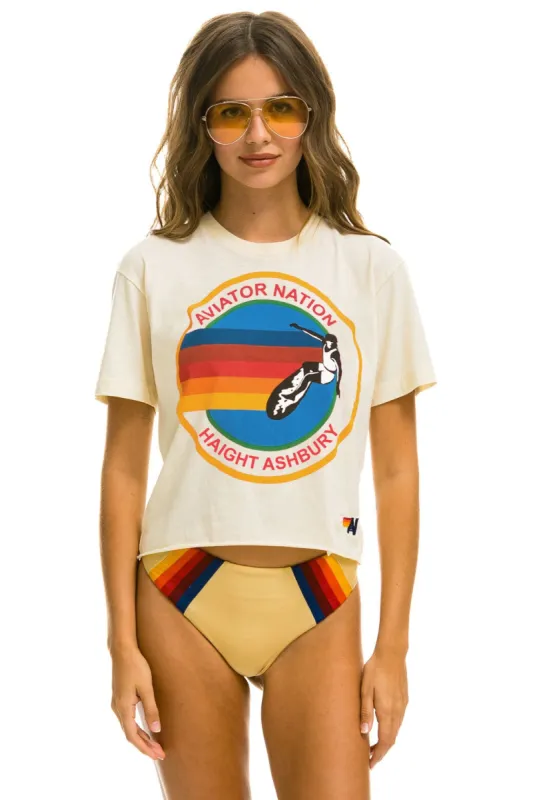 SIGNATURE HAIGHT ASHBURY BOYFRIEND TEE - VINTAGE WHITE made by Aviator Nation