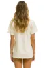 AVIATOR NATION ASPEN CREW TEE SHIRT - VINTAGE WHITE sold by Aviator Nation