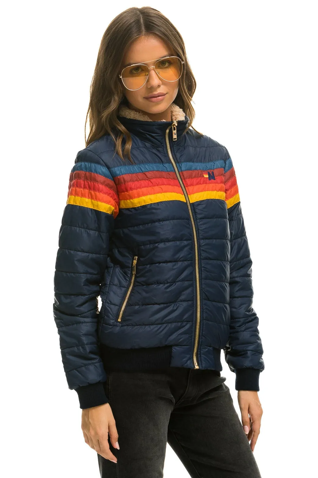 5 STRIPE JACKET - NAVY sold by Aviator Nation product image thumbnail 4