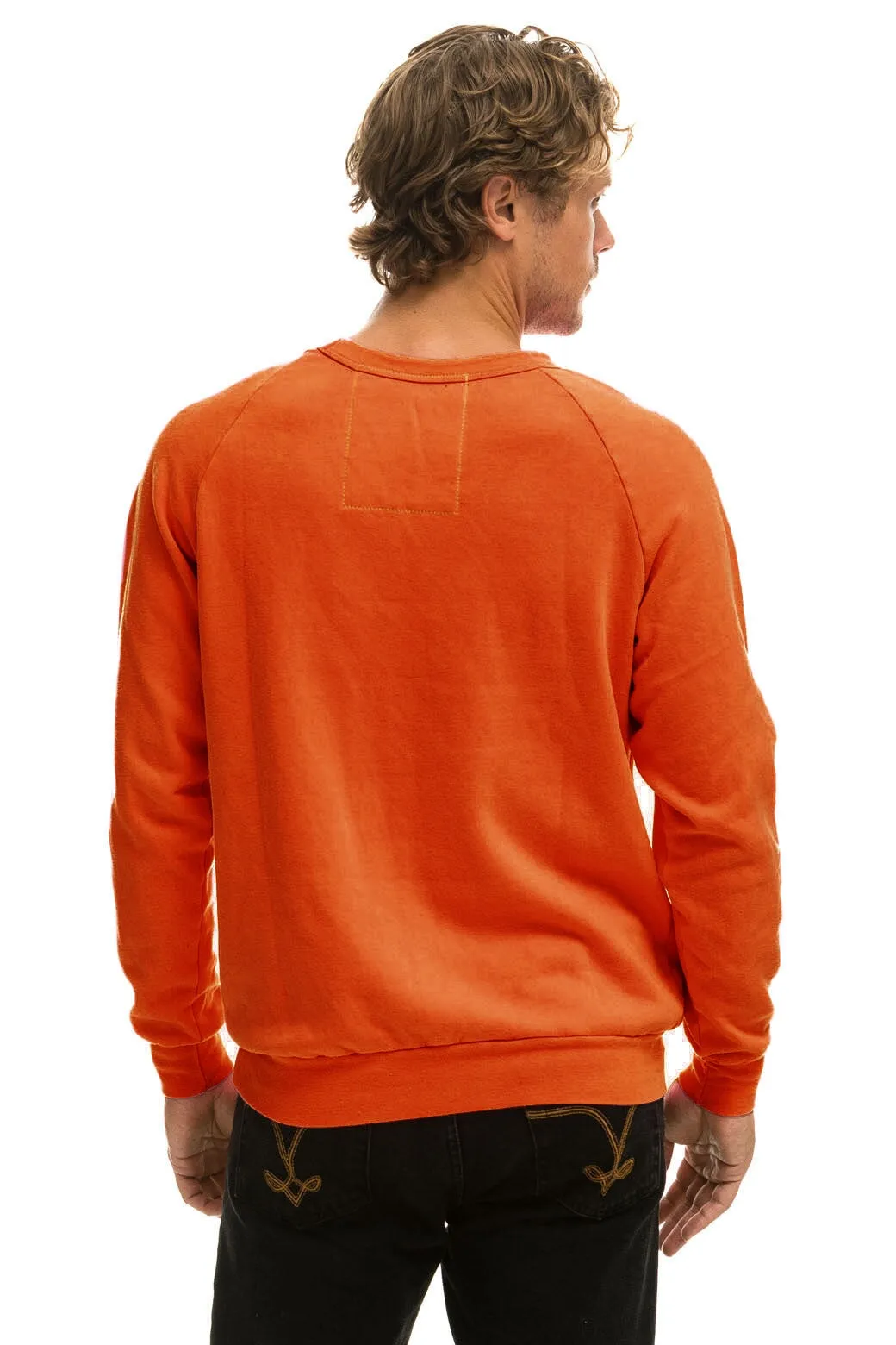 5 STRIPE CREW SWEATSHIRT - ORANGE // YELLOW // PURPLE sold by Aviator Nation product image thumbnail 3