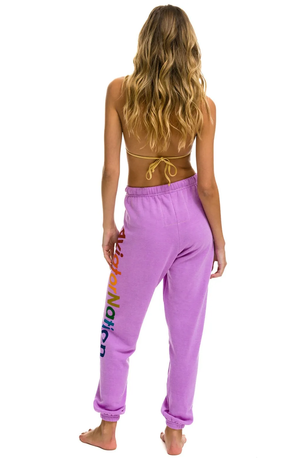 AVIATOR NATION ASPEN SWEATPANTS - NEON PURPLE sold by Aviator Nation product image thumbnail 3