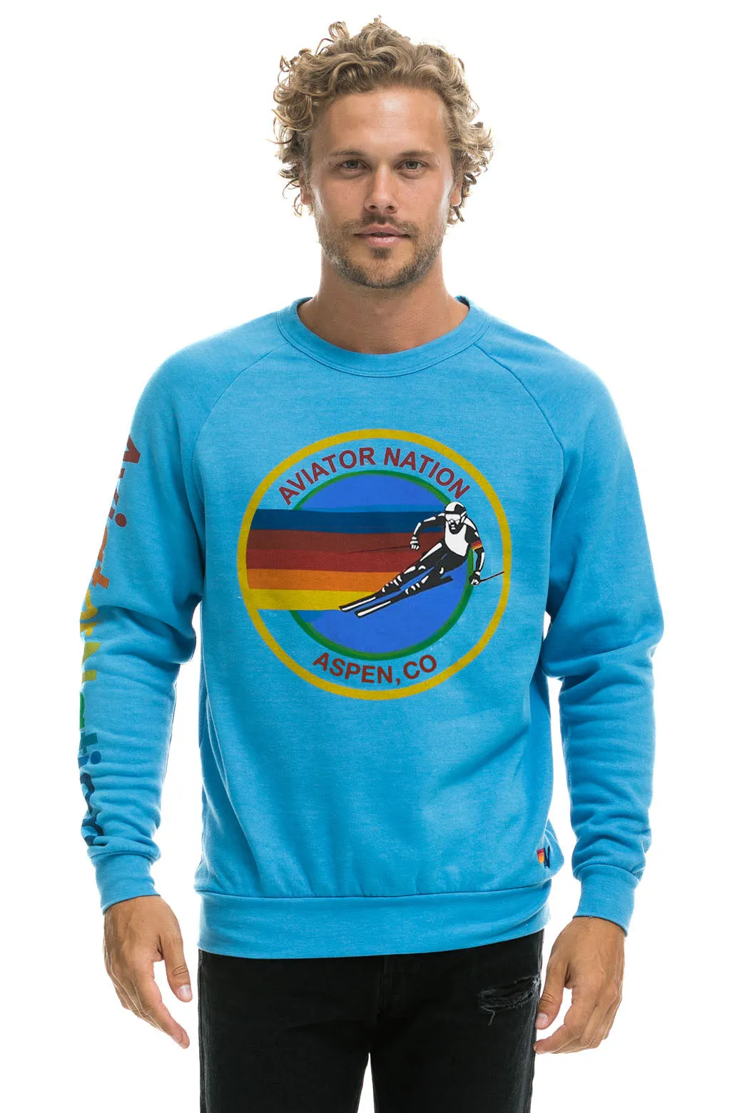 AVIATOR NATION ASPEN SWEATSHIRT - OCEAN sold by Aviator Nation product image thumbnail 2