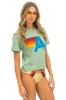 LOGO BOYFRIEND TEE - SAGE sold by Aviator Nation