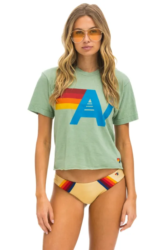 LOGO BOYFRIEND TEE - SAGE sold by Aviator Nation