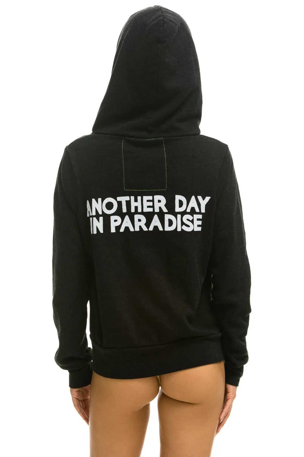 ANOTHER DAY IN PARADISE HOODIE - BLACK sold by Aviator Nation