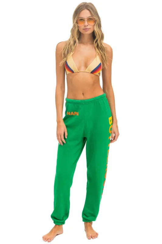 AVIATOR NATION BOTTLEROCK 2024 SWEATPANTS - KELLY GREEN sold by Aviator Nation