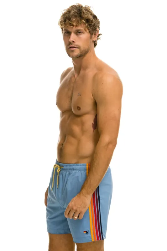 MEN'S 5 STRIPE FLEX SHORTS - ISLANDA sold by Aviator Nation