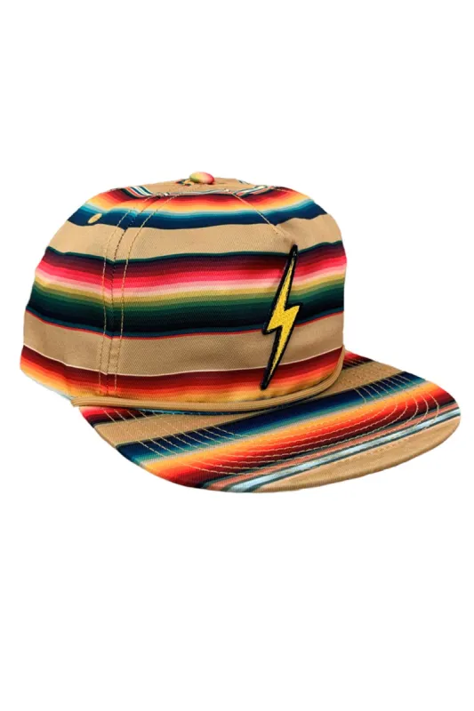 VINTAGE BOLT TWILL LOW-RISE TULUM TRUCKER HAT - LIGHT KHAKI sold by Aviator Nation