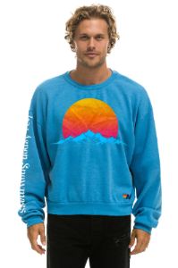 JAZZ ASPEN SNOWMASS 2023 RELAXED SWEATSHIRT - OCEAN sold by Aviator Nation